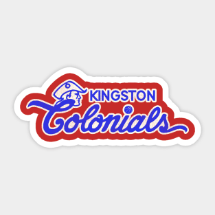 Defunct Kingston Colonials Basketball Team Sticker